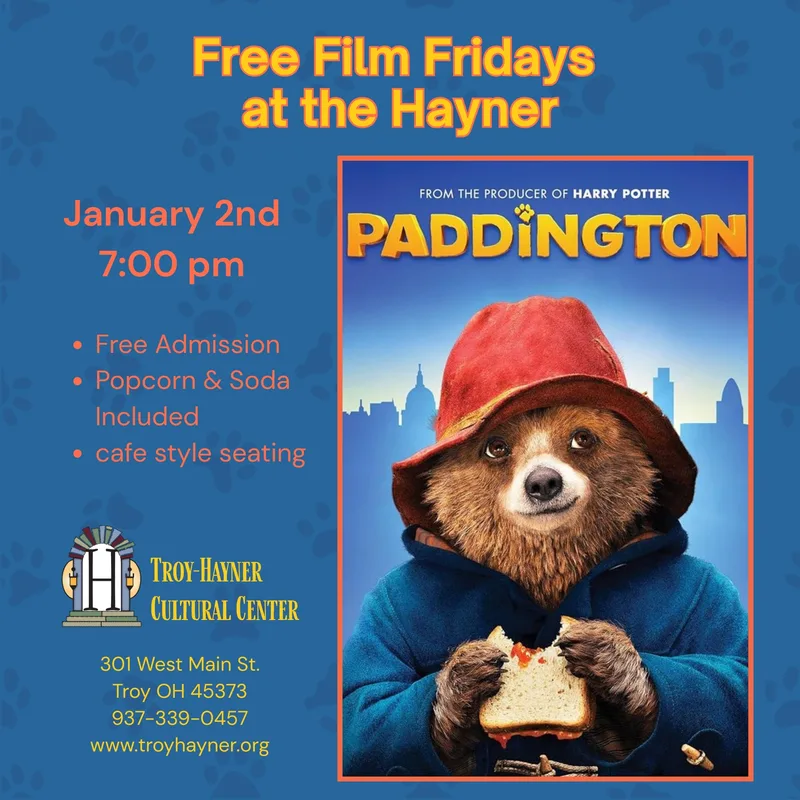 Friday Film Series screening of Paddington at the Troy-Hayner Cultural Center